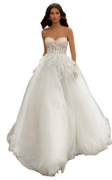 1 of 8 Tarik Ediz 93966 Dress Ivory