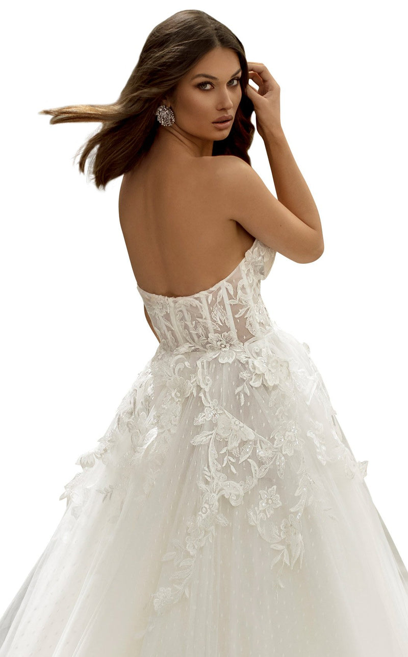 Tarik Ediz 93966 Dress Ivory