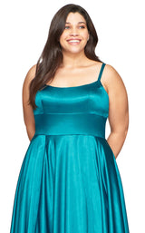 5 of 7 Faviana 9455 Dress Peacock