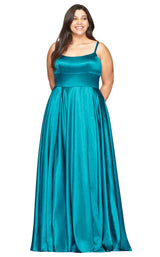 1 of 7 Faviana 9455 Dress Peacock