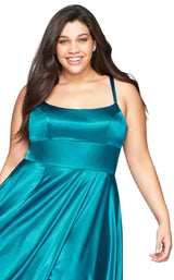 6 of 7 Faviana 9455 Dress Peacock