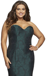 5 of 6 Faviana 9470 Evergreen-Black