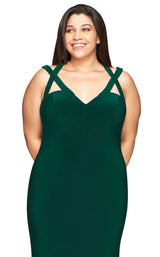 4 of 5 Faviana 9485 Dress Evergreen