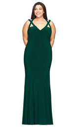 1 of 5 Faviana 9485 Dress Evergreen