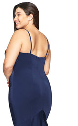 5 of 5 Faviana 9489 Dress Navy