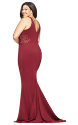 2 of 5 Faviana 9492 Dress Wine