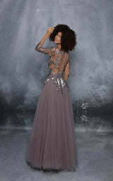 4 of 7 Tarik Ediz 96006 Dress Wood-Rose
