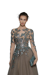 5 of 7 Tarik Ediz 96006 Dress Nil-Green