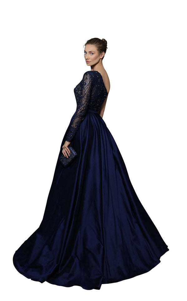 Tarik Ediz 96035 Dress Navy