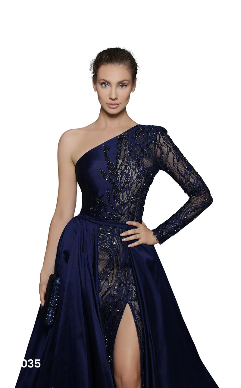 Tarik Ediz 96035 Dress Navy