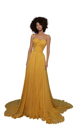 2 of 5 Tarik Ediz 96089 Dress Yellow