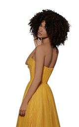 5 of 5 Tarik Ediz 96089 Dress Yellow