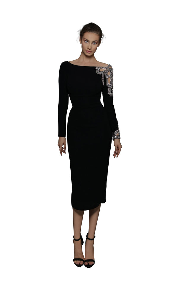 Tarik Ediz 96133 Dress Black