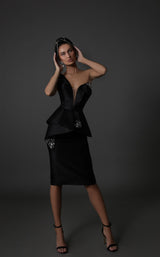 3 of 8 Tarik Ediz 96138 Dress Black