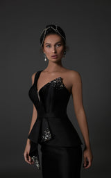 7 of 8 Tarik Ediz 96138 Dress Black