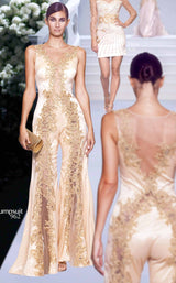 1 of 2 Faust 962 Jumpsuit Beige-Gold