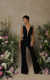 1 of 4 Tarik Ediz 98085 Dress Black