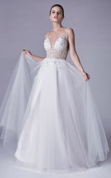 2 of 6 Andrea and Leo A0672W Dress Ivory-Nude