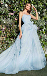 2 of 3 Andrea and Leo A1021 Dress Light-Blue