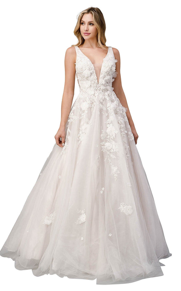 Andrea and Leo A1028W Dress French-White