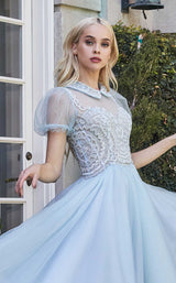 3 of 4 Andrea and Leo A1054 Dress Powder-Blue