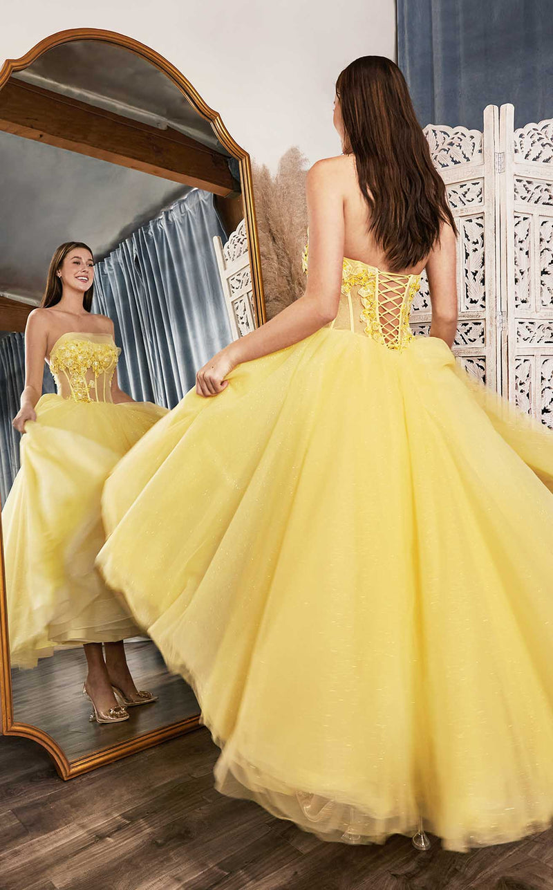 Andrea and Leo A1055 Dress Yellow