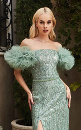 3 of 4 Andrea and Leo A1093 Dress Sage