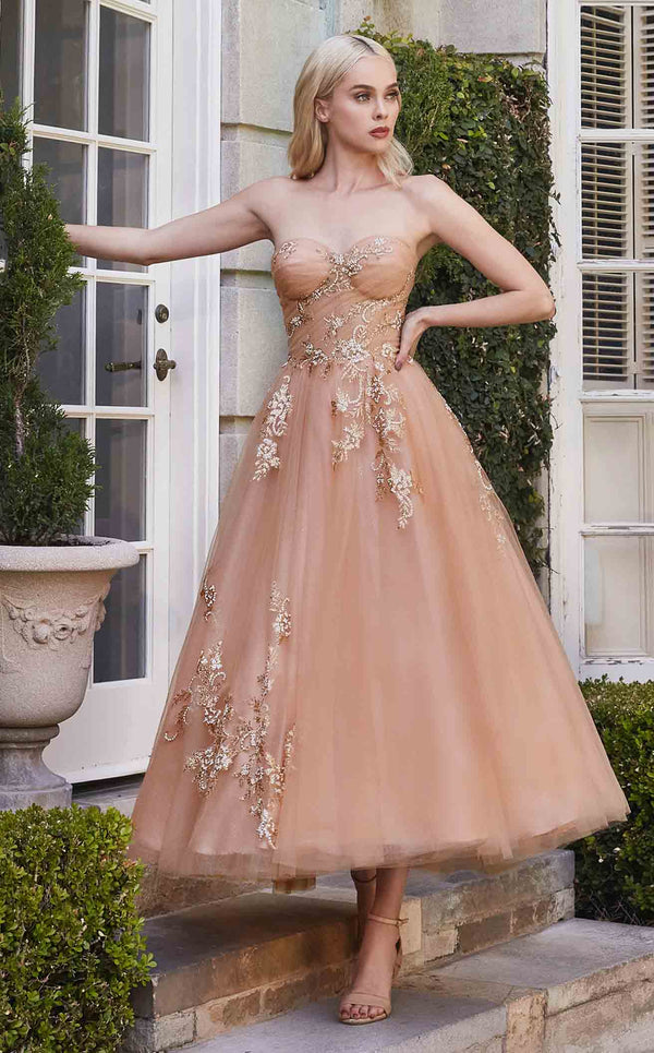 Andrea and Leo A1114 Dress Rose Gold