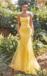 1 of 2 Andrea and Leo A1131 Dress Yellow