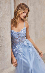 6 of 8 Andrea and Leo A1142 Dress Blue