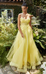 2 of 8 Andrea and Leo A1142 Dress Yellow