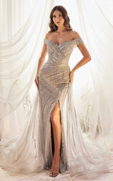 Andrea and Leo A1182 Dress Silver