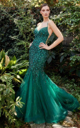 Andrea and Leo A1201 Dress Emerald