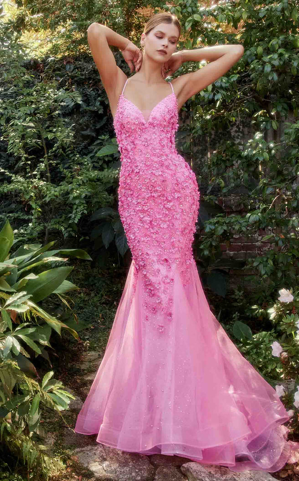 Andrea and Leo A1201 Dress Hot Pink