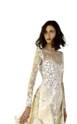 3 of 4 Revive by Tony Ward Adriana Dress Off-White-Multi