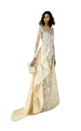 1 of 4 Revive by Tony Ward Adriana Dress Off-White-Multi