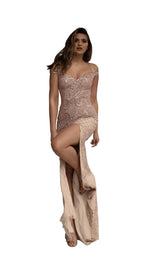 1 of 4 Chic and Holland AN1401 Dress Blush