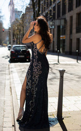 3 of 4 Chic and Holland AN1406 Dress Navy