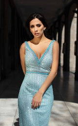 4 of 4 Chic and Holland AN1408 Dress Blue