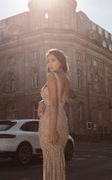 4 of 9 Chic and Holland AN1413 Dress Nude