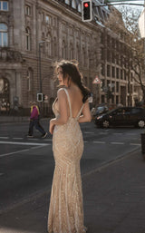 5 of 9 Chic and Holland AN1413 Dress Nude