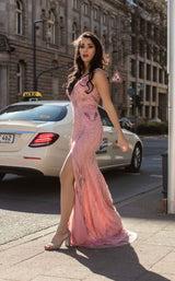 2 of 4 Chic and Holland AN1418 Dress Pink