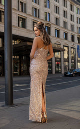 3 of 4 Chic and Holland AN1441 Dress Champagne