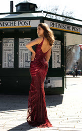 3 of 4 Chic and Holland AN1448 Dress Cranberry