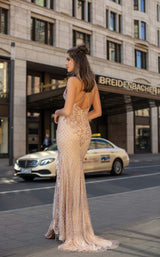 3 of 4 Chic and Holland AN1462 Dress Champagne