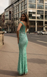 3 of 4 Chic and Holland AN1473 Dress Aqua
