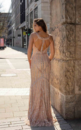 3 of 4 Chic and Holland AN1475 Dress Champagne