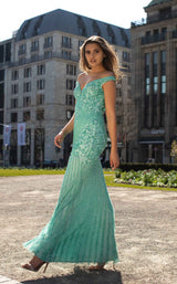 2 of 4 Chic and Holland AN1488 Dress Aqua