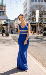 2 of 4 Chic and Holland AN1571 Dress Royal-Silver