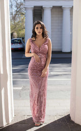 2 of 4 Chic and Holland AN1630 Dress Mauve